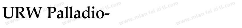URW Palladio字体转换